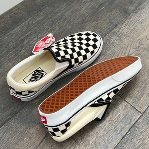 Checkerboard Slip-On Vans